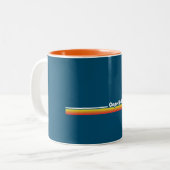 Cape Henlopen Delaware Zweifarbige Tasse (Vorderseite Links)