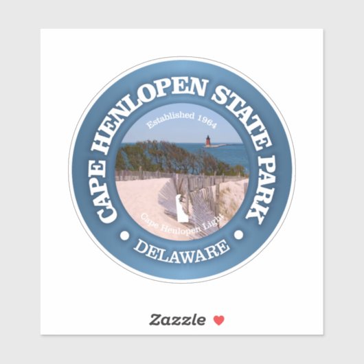 Cape Henlopen SP Aufkleber (Blatt)