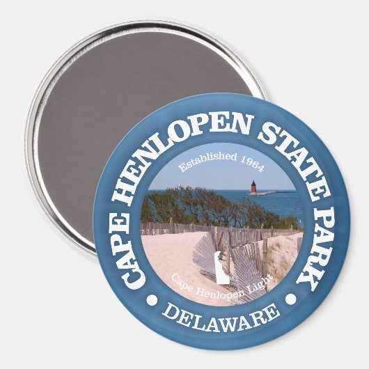 Cape Henlopen SP Magnet (Vorderseite/Rückseite)