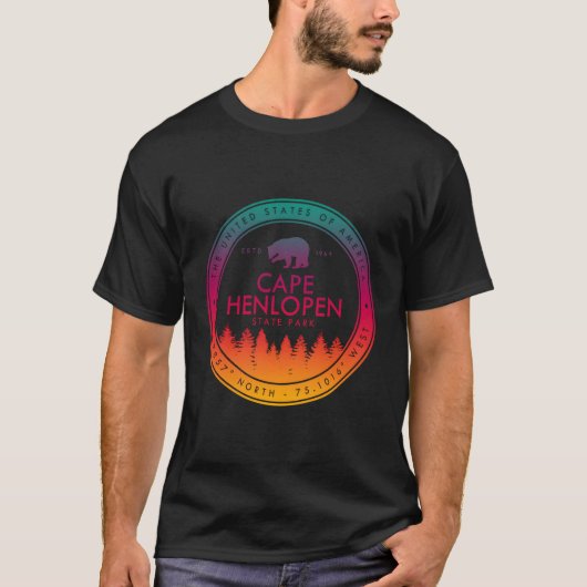 Cape Henlopen Staat Park Delaware Geschenke De T-Shirt (Vorderseite)