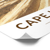 Cape Henlopen Staat Park Delaware Wasserfarbe Poster (Ecke)