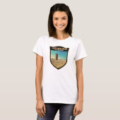 Cape Henlopen Staat Park Delaware Wasserfarbe T-Shirt (Vorne ganz)