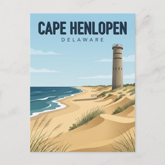 Cape Henlopen State Park Delaware Postkarte (Vorderseite)