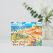 Cape Henlopen State Park USA Postkarte (Stehend Vorderseite)