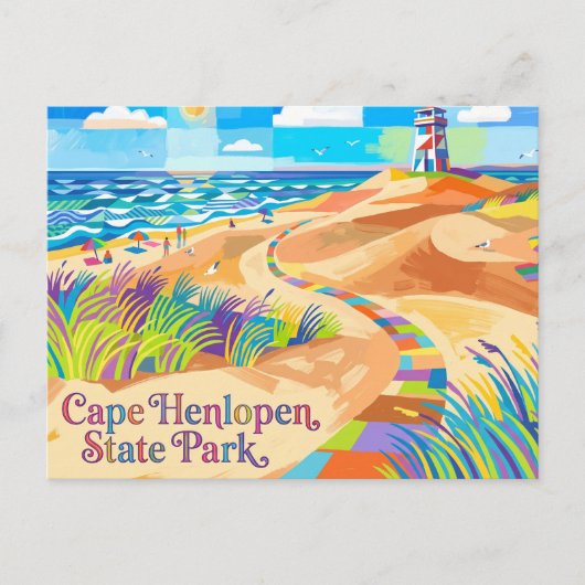 Cape Henlopen State Park USA Postkarte (Vorderseite)
