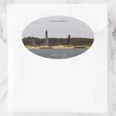 Cape Henry Lighthouse Aufkleber (Tasche)