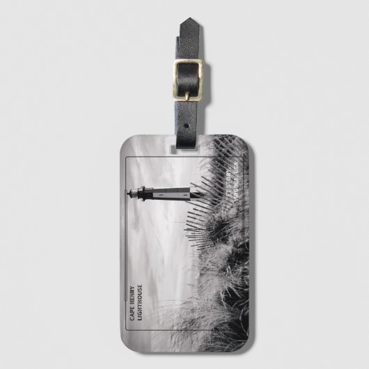 Cape Henry Lighthouse Gepäckanhänger (Vorderseite Vertikal)