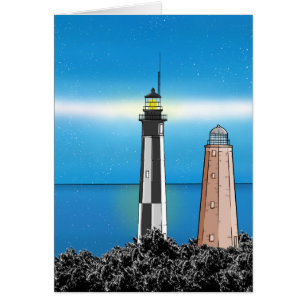 Cape Henry Lighthouse in der Nacht