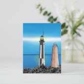 Cape Henry Lighthouse in der Nacht Postkarte (Stehend Vorderseite)