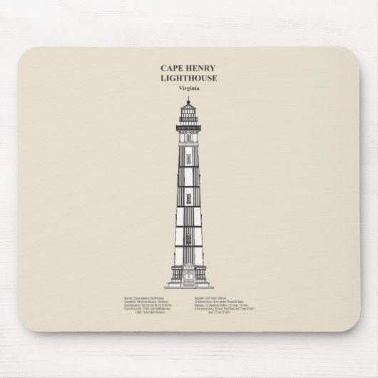 Cape Henry Lighthouse - Virginia - SBD Mousepad (Vorne)