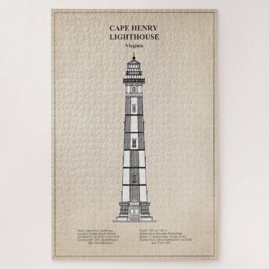 Cape Henry Lighthouse - Virginia - SBD Puzzle (Vertikal)