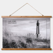 Cape Henry Lighthouse Wandteppich Mit Holzrahmen (Vorne)