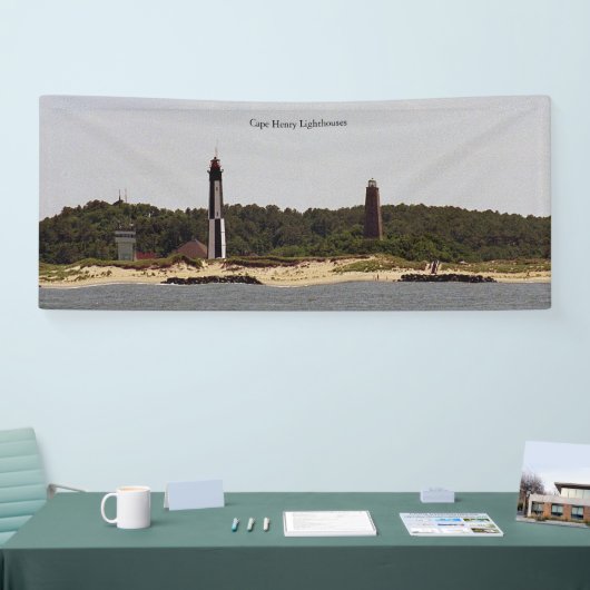 Cape Henry Lighthouses Banner (Messe)