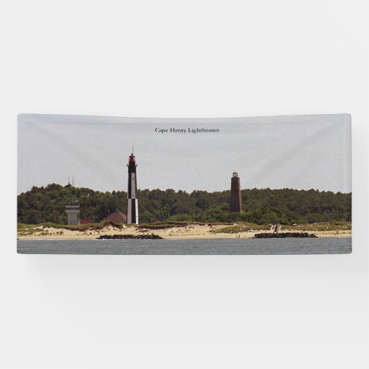 Cape Henry Lighthouses Banner (Horizontal)