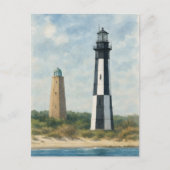 Cape Henry Lighthouses Feiertagspostkarte (Vorderseite)