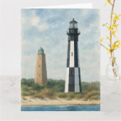 Cape Henry Lighthouses Karte (Gelbe Blume)