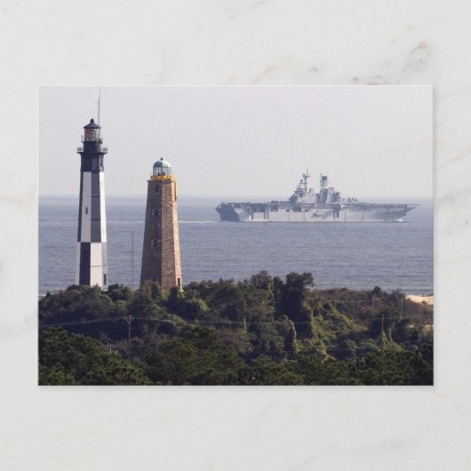 Cape Henry Lighthouses Postkarte (Vorderseite)