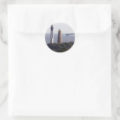 Cape Henry Lighthouses Runder Aufkleber (Tasche)