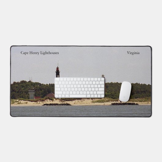 Cape Henry Lighthouses Schreibtischmatte (Tastatur & Maus)