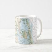 Cape Henry to Currituck Beach Light Nautical Chart Kaffeetasse (VorderseiteRechts)