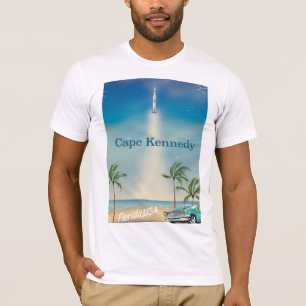 Cape Kennedy Vintage Saturn Five Raketenposter T-Shirt