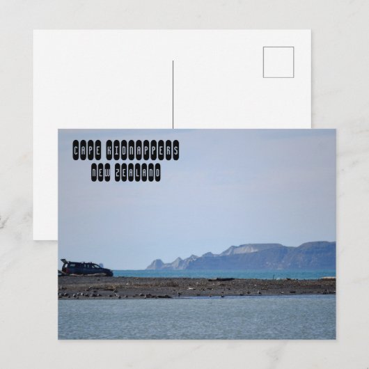 Cape Kidnappers Postkarte (Vorne/Hinten)