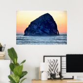 Cape Kiwanda Haystack Rock bei Sunset in Oregon Poster (Heimbüro)