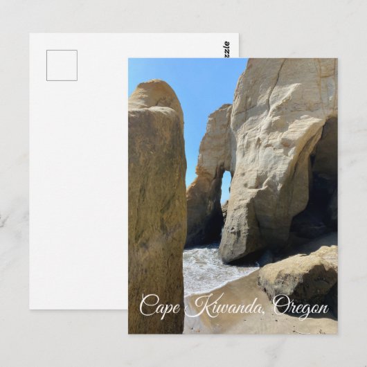 Cape Kiwanda Oregon Postkarte (Vorne/Hinten)