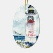 Cape Lighthouse Keramik Ornament (Links)