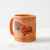 CAPE LION LYING DOWN, von Rembrandt Orange Black Tasse (Vorderseite Links)