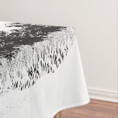 Cape Lookout Leuchtturm Schwarz-Weiß Tischdecke (Beispiel)