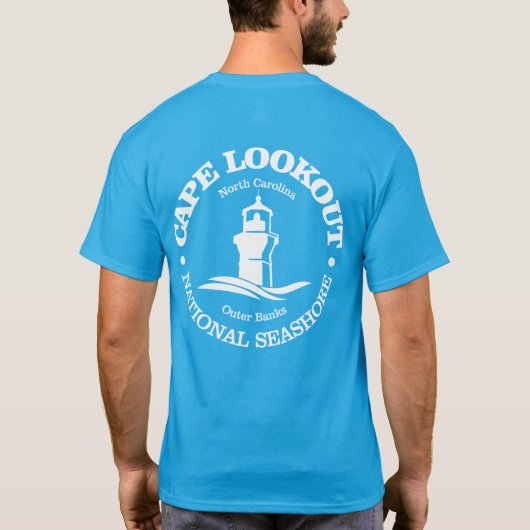 Cape Lookout (Leuchtturm) T-Shirt (Rückseite)