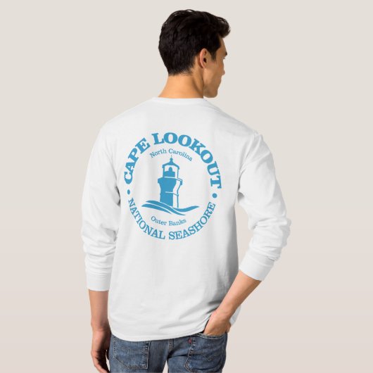 Cape Lookout (Leuchtturm) T-Shirt (Schwarz voll)