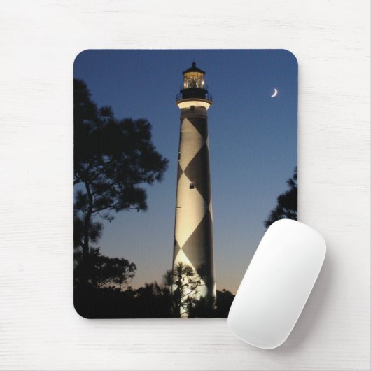 Cape Lookout Lighthouse Mousepad (Mit Mouse)