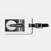 Cape Lookout Lighthouse North Carolina Moon Gepäckanhänger (Vorderseite horizontal)