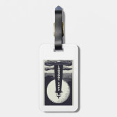 Cape Lookout Lighthouse North Carolina Moon Gepäckanhänger (Rückseite vertikal)