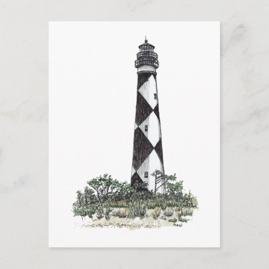 Cape Lookout Lighthouse Postkarte (Vorderseite)