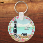 Cape Lookout Lighthouse Schlüsselanhänger (Vorderseite)