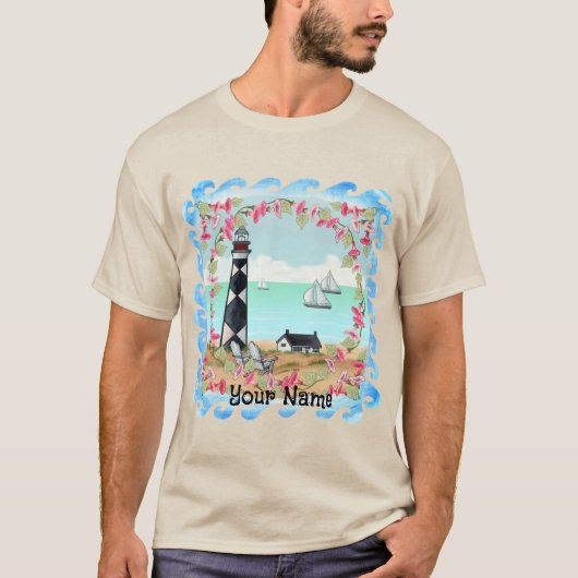Cape Lookout Lighthouse T - Shirt (Vorderseite)