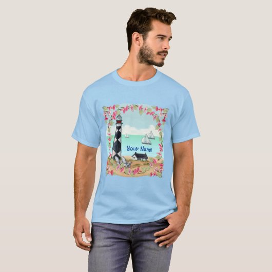 Cape Lookout Lighthouse T - Shirt (Vorne ganz)