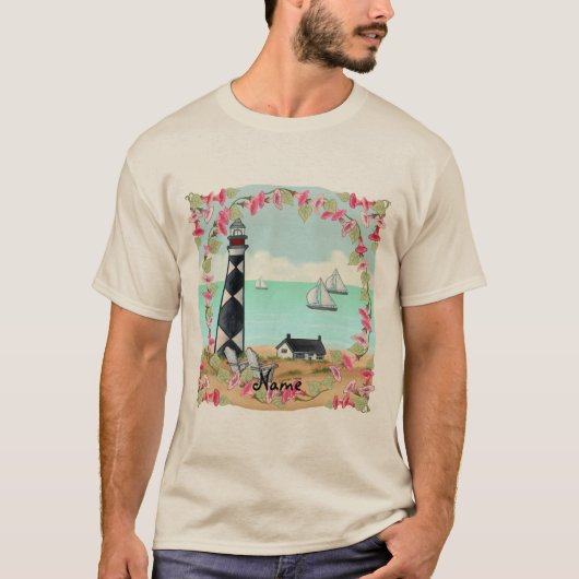 Cape Lookout Lighthouse T - Shirt (Vorderseite)