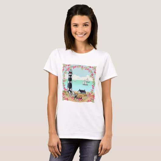 Cape Lookout Lighthouse T - Shirt (Vorne ganz)