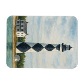 Cape Lookout Lighthouse Watercolor Magnet (Horizontal)