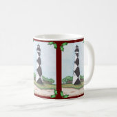 Cape Lookout Lighthouse Weihnachtsfeier Tasse (VorderseiteRechts)