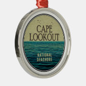 Cape Lookout National Seashore Birds Ornament Aus Metall (Rechts)