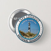 Cape Lookout National Seashore North Carolina Button (Vorne & Hinten)