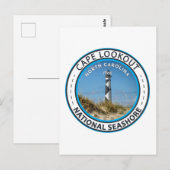 Cape Lookout National Seashore North Carolina Postkarte (Vorne/Hinten)