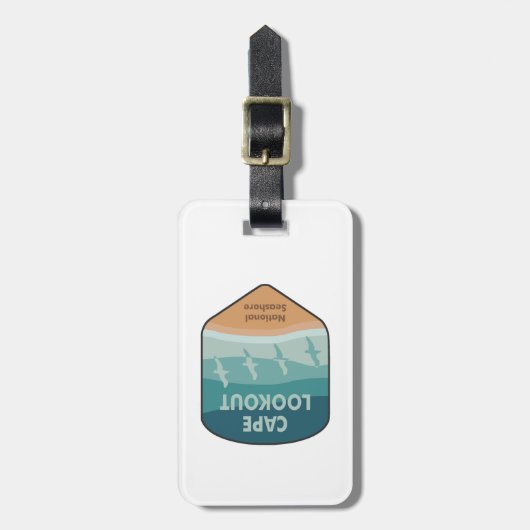Cape Lookout National Seashore Seagulas Gepäckanhänger (Vorderseite vertikal)
