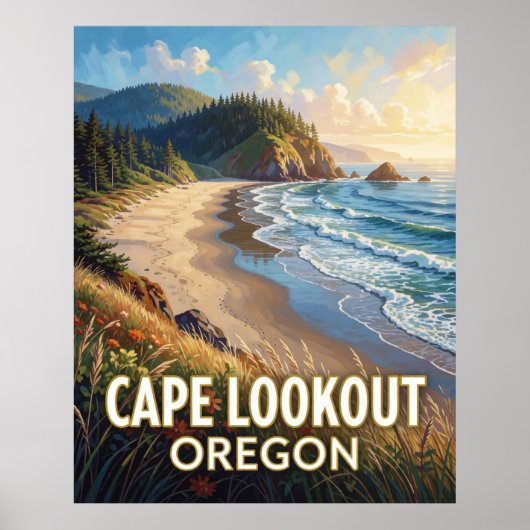 Cape Lookout State Park — Oregon Poster (Vorne)
