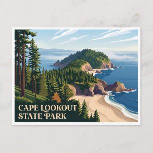 Cape Lookout State Park Tillamook Oregon Postkarte